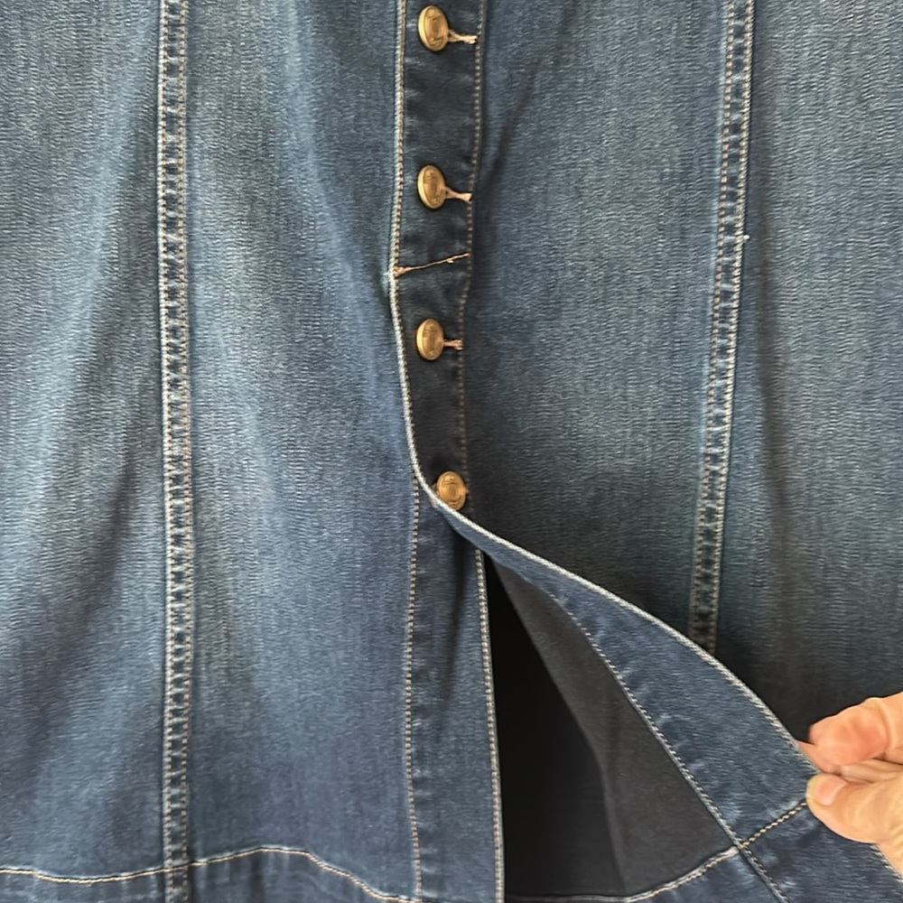 JAG JEANS DENIM Button Down front skirt size 6 - Picture 3 of 8